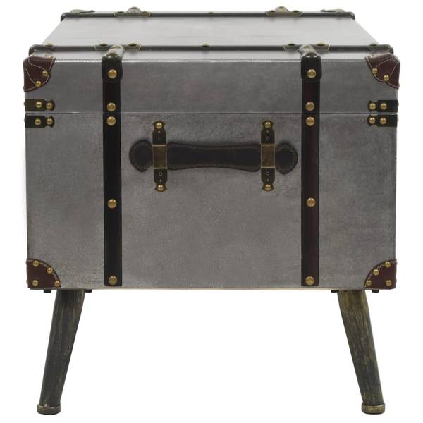 Table basse 245759 Argenté - Aluminium - 51 x 48 x 102 cm