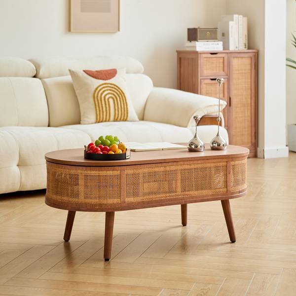 Couchtisch LOTTA Braun - Massivholz - 100 x 41 x 48 cm