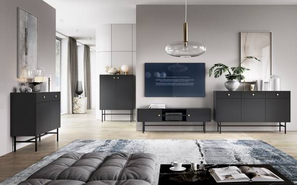 TV-Schrank DIVIENNE Schwarz