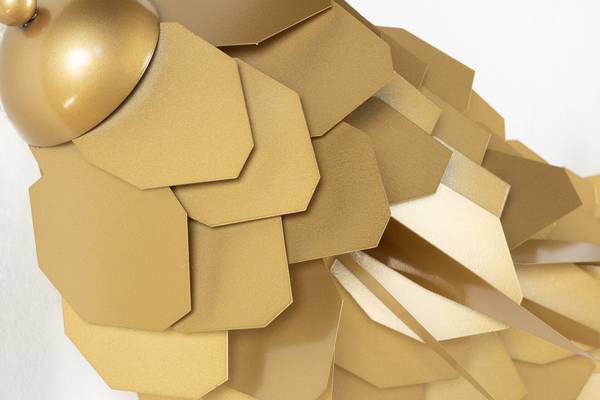 Wanddeko Küche Jec Gold - Metall - 70 x 34 x 10 cm