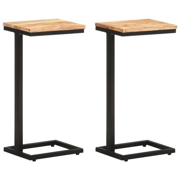 Beistelltisch 321971 (2er Set) Braun - Akazie - 25 x 65 x 31 cm