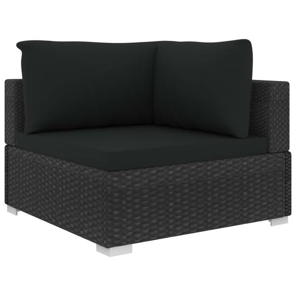 Garten-Lounge-Set 299662 (5-teilig) Schwarz - Polyester - 74 x 26 x 74 cm