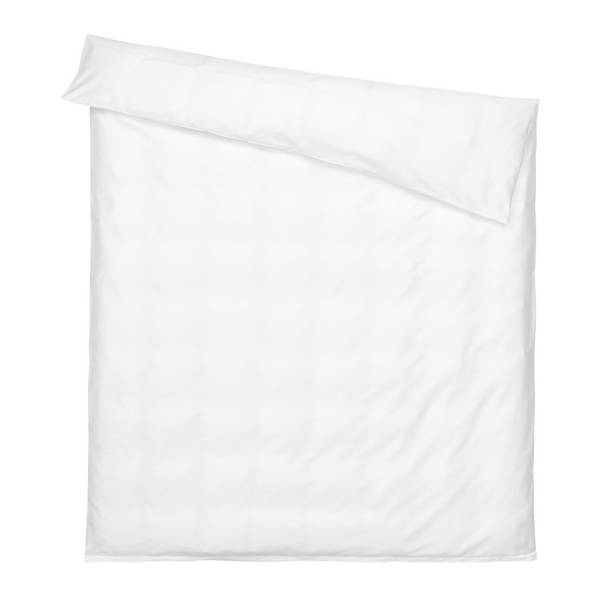 Housse de duvet SATINA Blanc - 200 x 210 cm