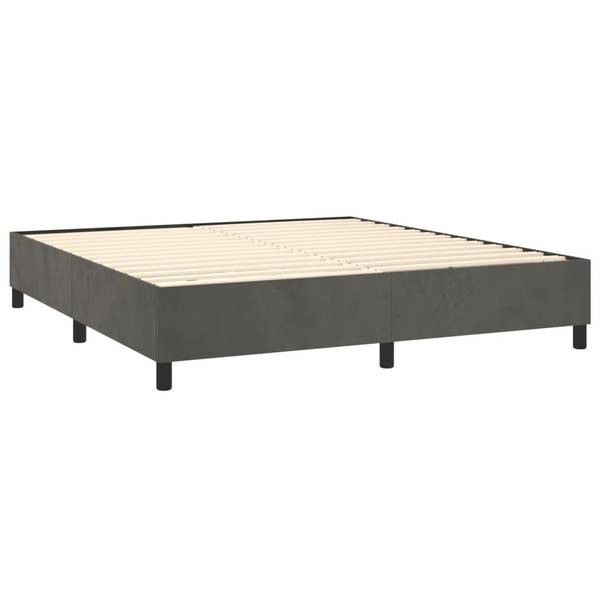 Boxspring 3017294-19 donkergrijs - 180 x 203 cm