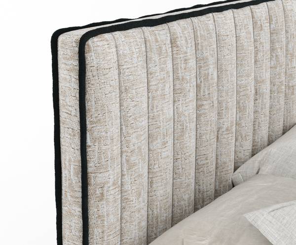 Boxspringbed Nocturne beige - Ligoppervlak breedte: 180 cm