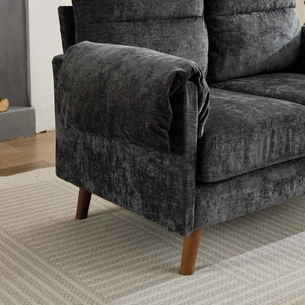 2-Sitzer-Sofa BenchBrown Schwarz