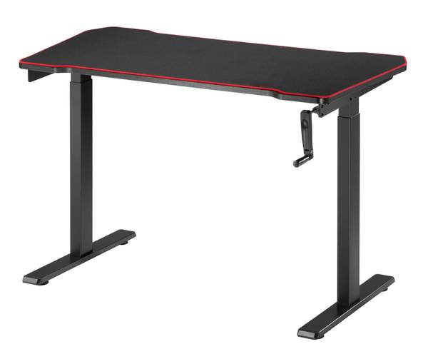 Schreibtisch LUMN08-22D-GBS-ZWART Schwarz - Holzwerkstoff - Holz teilmassiv - 120 x 76 x 60 cm
