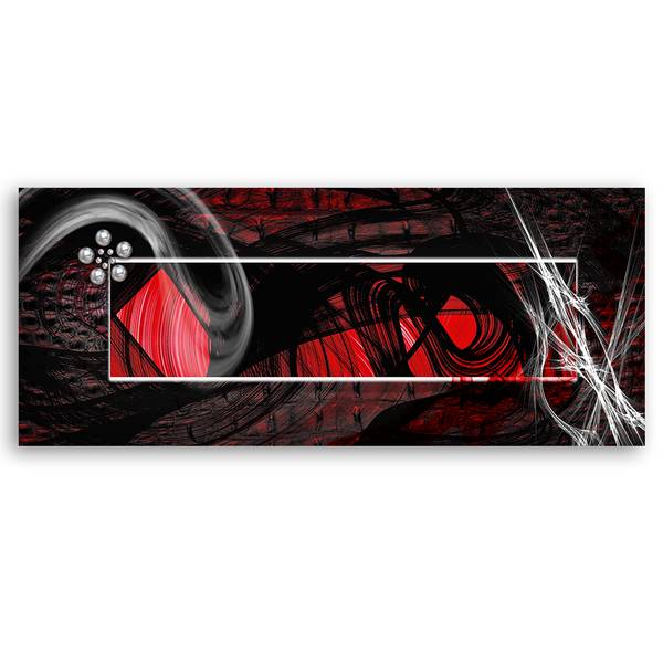 Wandbild das geheimnis von rot 150 x 50 cm