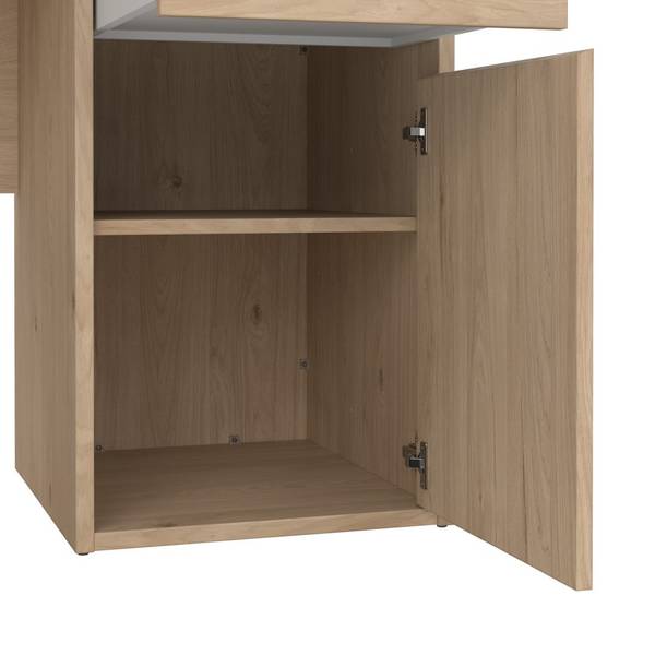 Schreibtisch FunctionPlus Braun - Holz teilmassiv - 149 x 78 x 48 cm