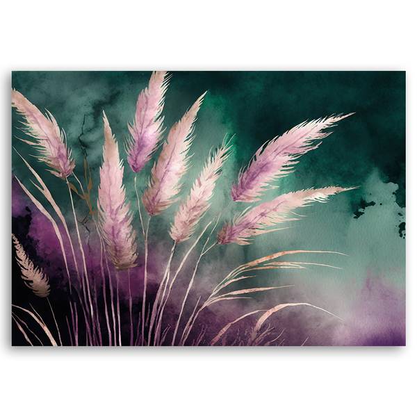 Wandbild pampasgras natur botanik 60 x 40 cm