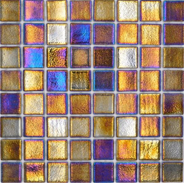 Mosaikfliesen 220-P55386 Schwarz - Glas - 32 x 32 x 32 cm