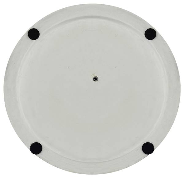 Hocker JASPER Weiß - Stein - 39 x 48 x 39 cm