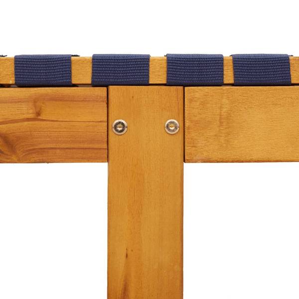 Sonnenliege 3033517-4 (2er Set) Blau - Akazie - 55 x 87 x 157 cm