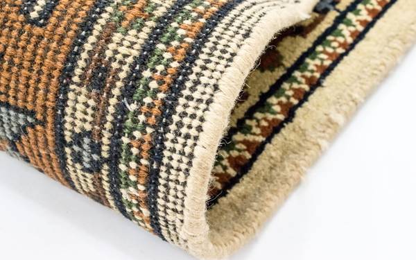 Orientteppich Mirola Beige - Wolle - 80 x 1 x 300 cm