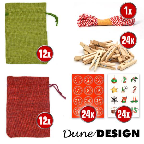 Adventskalender U-FILL-IT Rot