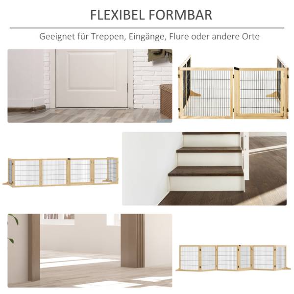 Hundegitter BB7063 Beige - Massivholz - 77 x 16 x 77 cm