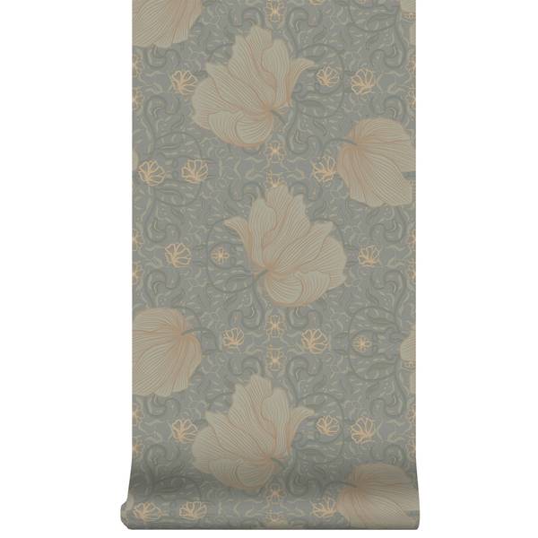 Vliestapete Vayen Grün - Fleece - 52 x 1000 x 0 cm