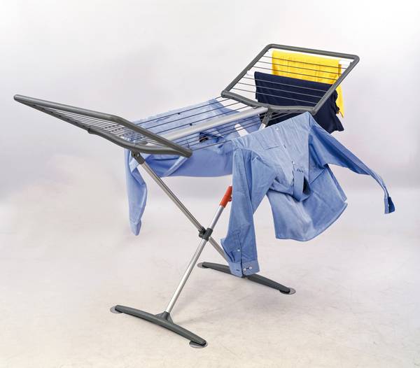 Standtrockner Premium FASHIONDRY PLUS Weiß - Kunststoff - 58 x 14 x 122 cm
