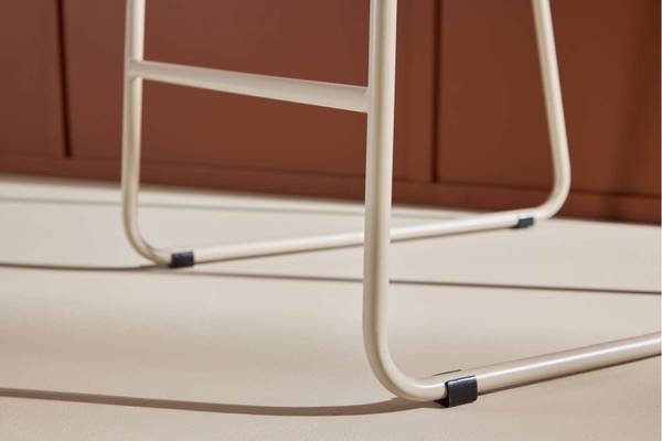 Barstoel Bisbee set van 2 beige - textiel - 45 x 85 x 50 cm