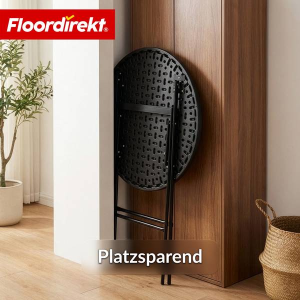 Klapptisch Toyama Braun - Kunststoff - 60 x 74 x 60 cm