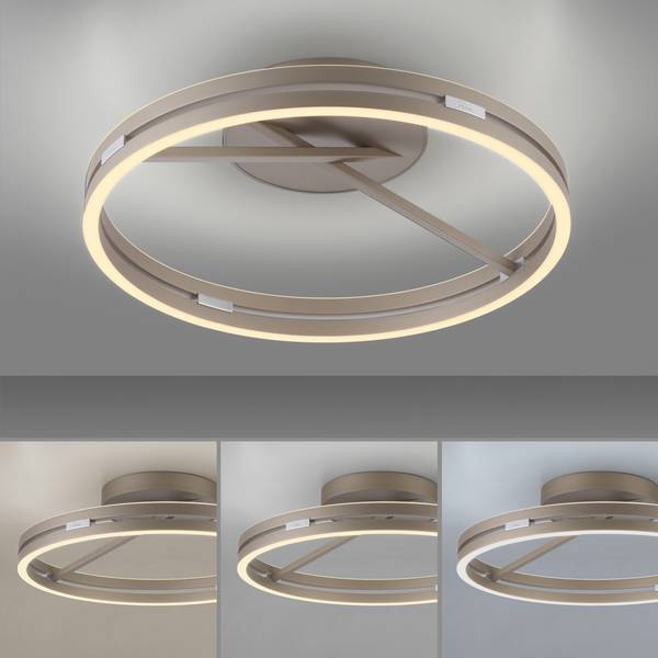 LED Deckenlampe PURE Loop Braun - Metall - 60 x 18 x 60 cm