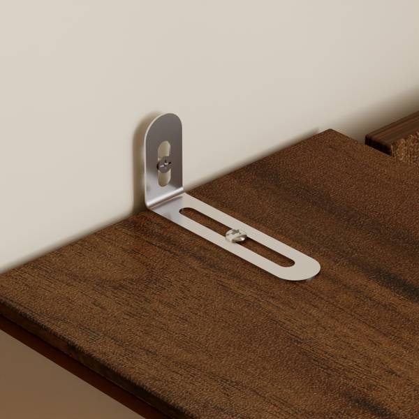 Kommode GCY70 Braun - Holzwerkstoff - Glas - 40 x 81 x 40 cm