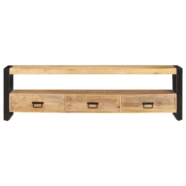 Tv-kast 3004687 bruin - mango - 150 x 45 x 30 cm