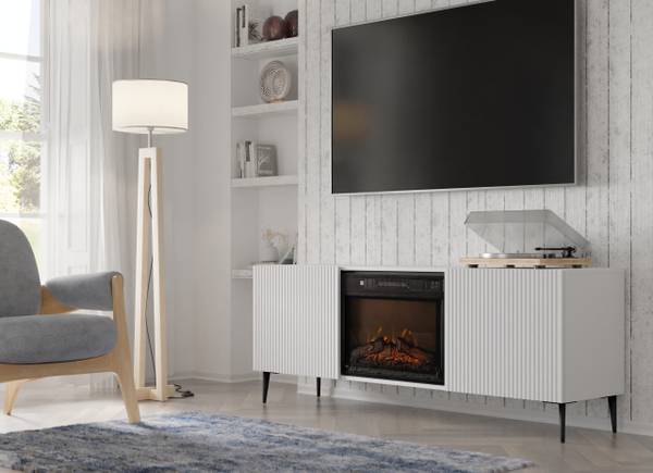 Kommode 2D Weiß - Holzwerkstoff - 170 x 63 x 42 cm