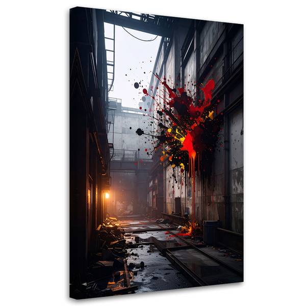Wandbild Abstrakte Motive Grau - Polyester - 20 x 30 x 3 cm