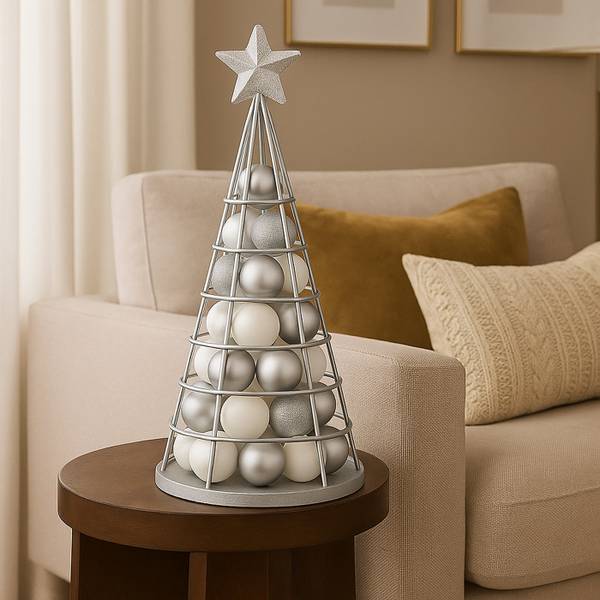 Deko-Baum O91 Silber