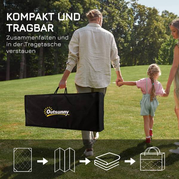 Outdoor-Teppich 844-786V00MX Grün - Kunststoff - 274 x 1 x 365 cm