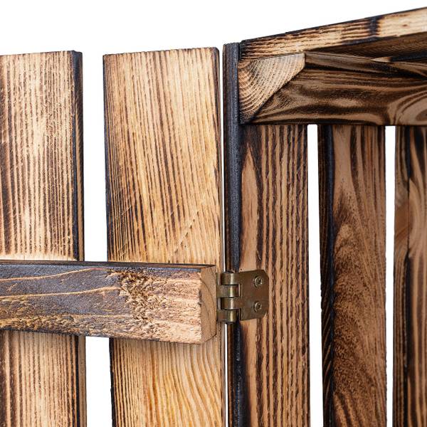 Holzkiste Ophira Braun - Holz teilmassiv - 40 x 30 x 33 cm