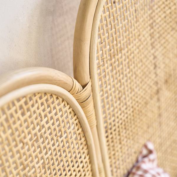 Kopfteil JANE Beige - Rattan - 180 x 115 x 5 cm