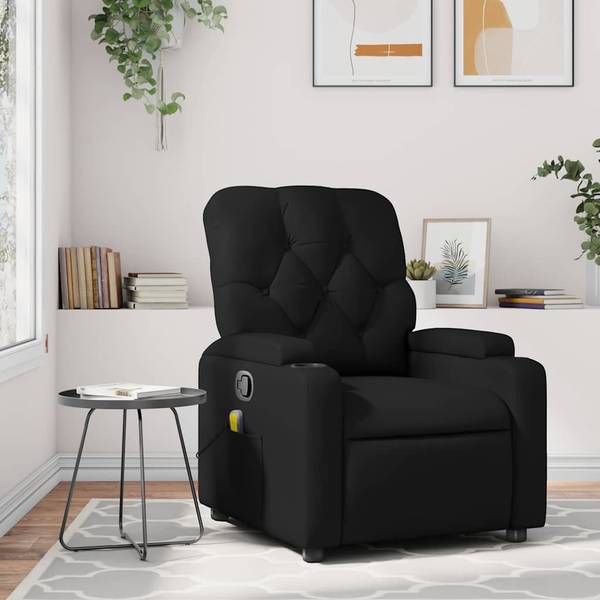 Massagesessel 3032428 Schwarz - Mischgewebe - 74 x 93 x 86 cm