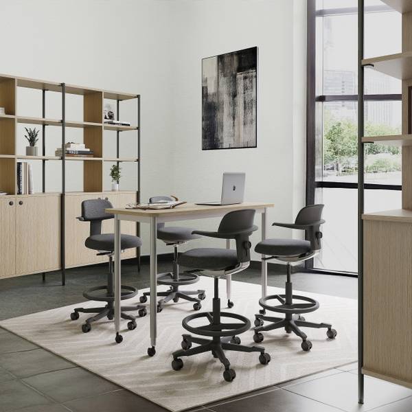 Arbeitsstuhl TOP WORK 40 Dunkelgrau