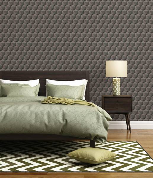 Vliestapete 387482-GU Grau - Kunststoff - 53 x 1 x 1005 cm