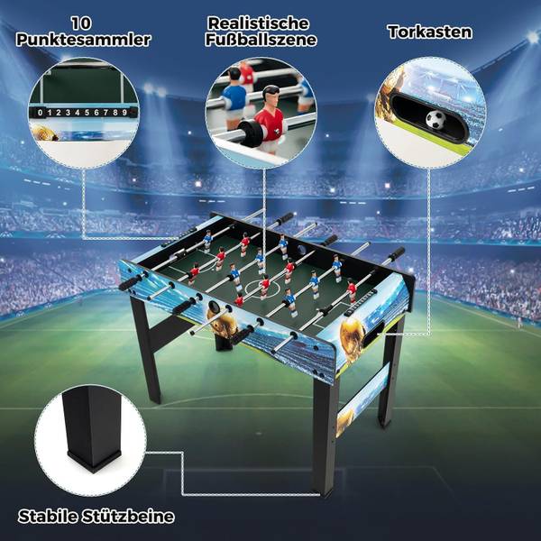 Tafelvoetbaltafel GK32274NL plaatmateriaal op houtbasis - 51 x 69 x 94 cm