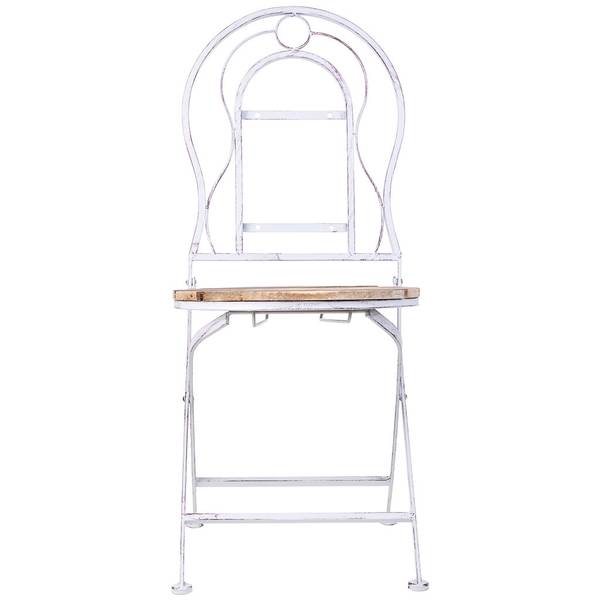 Stuhl Jardin mueble Grau - Massivholz - 40 x 90 x 46 cm