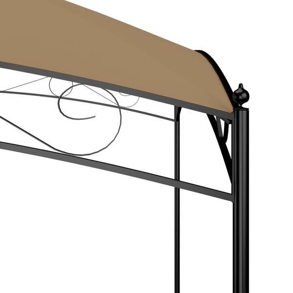 Pavillon 3005108 Grau - Stahl - 300 x 265 x 300 cm
