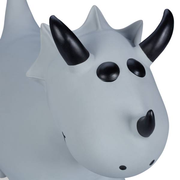 Animal sauteur pour les fans de dinos Noir - Gris - PVC - 51 x 38 x 22 cm