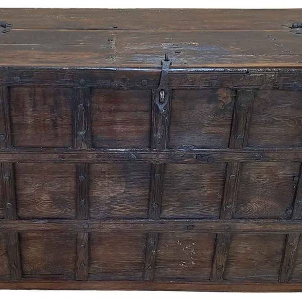 Truhe 4523300774 Braun - Massivholz - 118 x 74 x 65 cm