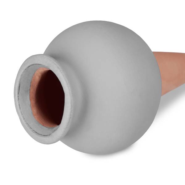 Graue Tonkegel im 4er Set Braun - Grau - Steingut - 6 x 12 x 6 cm