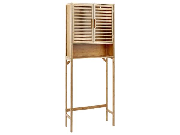 Badezimmerschrank OKARCHE Braun - Bambus - 63 x 167 x 25 cm