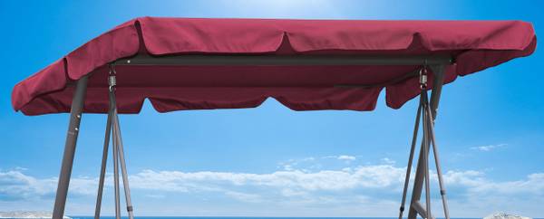 Hollywoodschaukel Ersatzdach Yankee Bordeaux - Breite: 210 cm