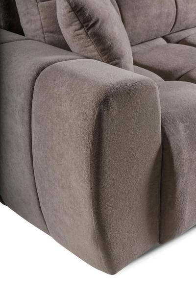 Sofa FUTU Braun - Holzwerkstoff - 263 x 93 x 105 cm