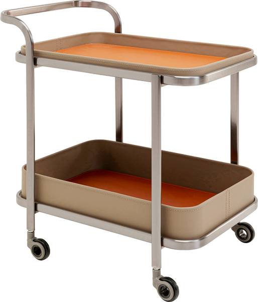 Servierwagen Tango Beige - Edelstahl - 40 x 57 x 66 cm