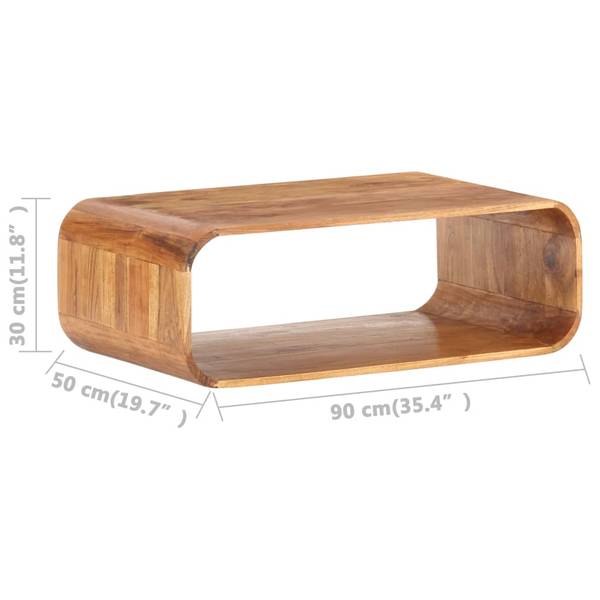 Couchtisch 289651 Braun - Akazie - 50 x 30 x 90 cm