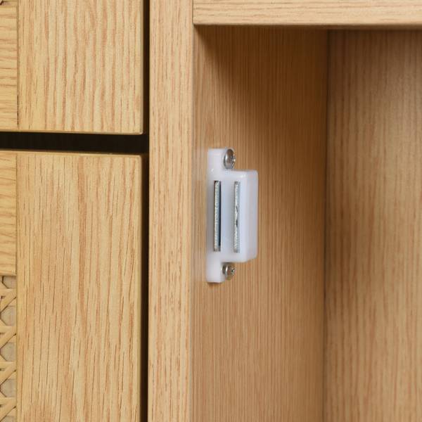 Meuble à chaussures Coeus Ⅱ Marron - Pin - Acier - 17 x 125 x 90 cm