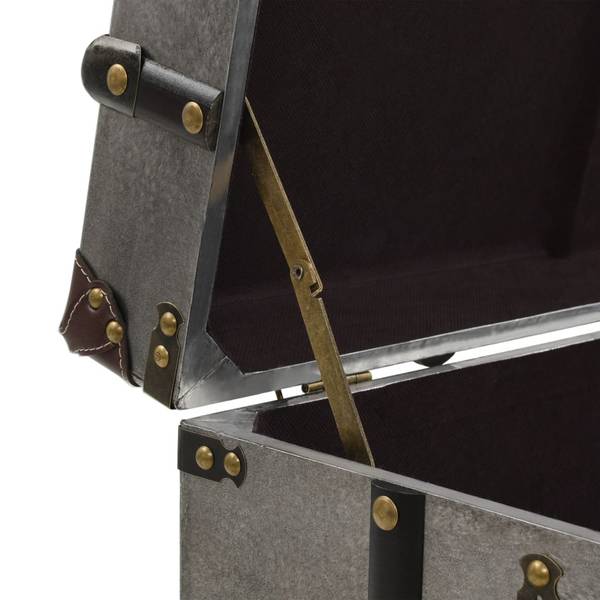 Table basse 245759 Argenté - Aluminium - 51 x 48 x 102 cm