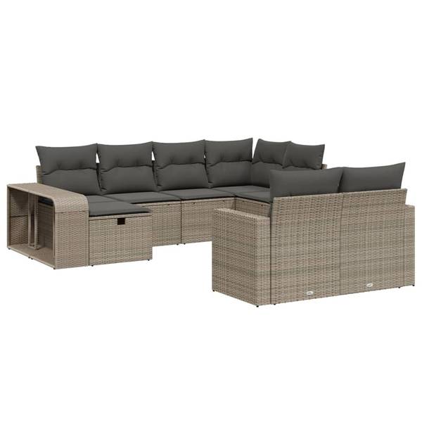 Garten-Lounge-Set 3036629-1 (10-teilig) Hellgrau